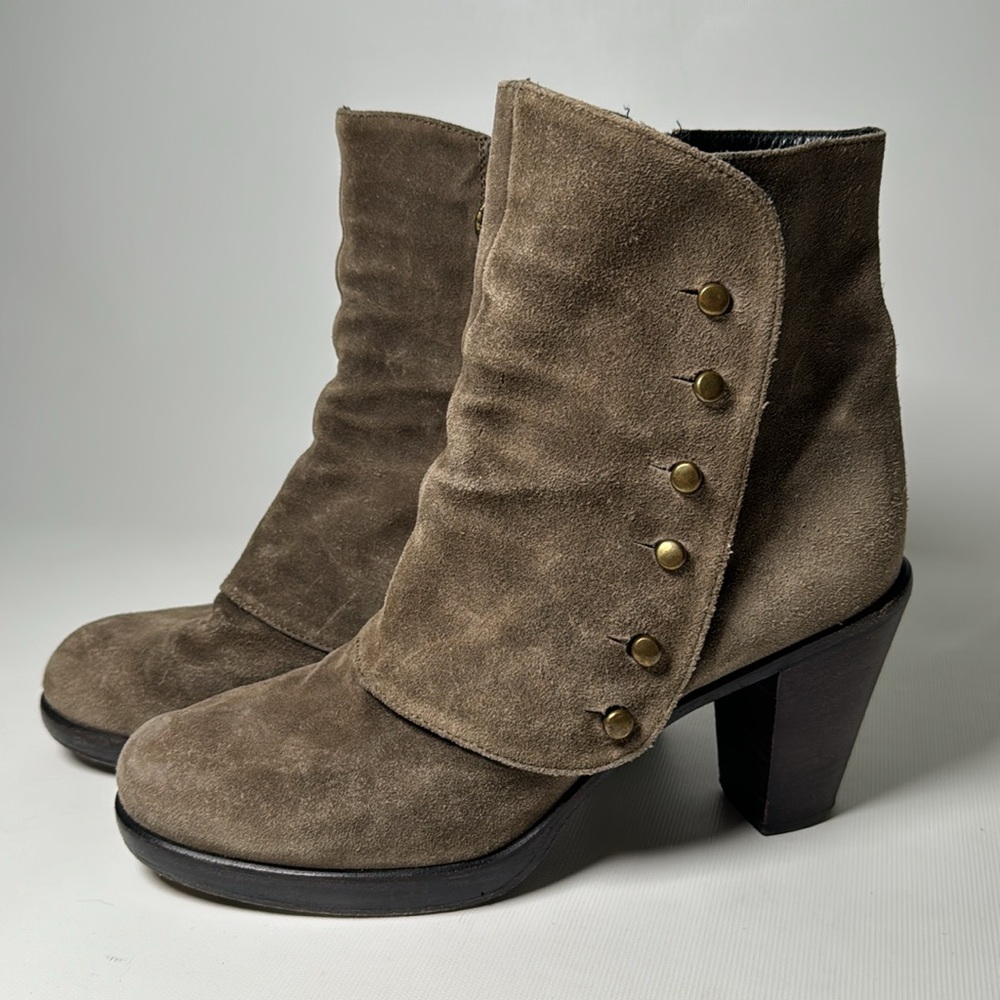 Fiorentini + Baker Heeled Suede Boots - sz 41